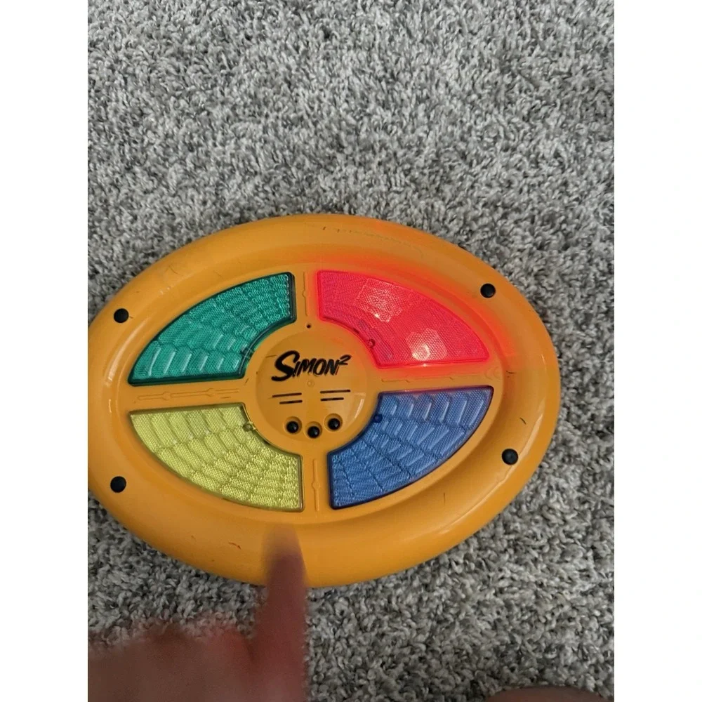 Simon 2 Electronic Memory Matching Game Hasbro Double-Sided Works Perfectly